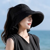 베이직센스 여성 버킷햇 골프 여행 데일리 밸크로 벙거지 모자 와이드챙