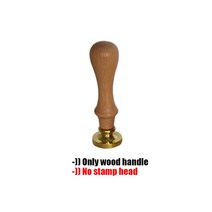 나무 금속로 씰링 왁스 용융 냄비 스푼 왁스 스탬프용, 13 No stamp head