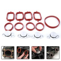 배터리충전기 흡기 매니 폴드 개스킷 키트가 있는 22mm 마개 디젤 스월 플랩 블랭크 BMW M47 E46 320d 330d 525d 엔진용 4개