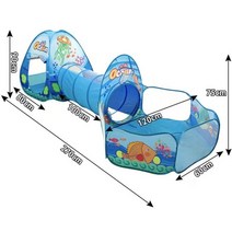 캠핑용텐트Infant And Toddler Tent Children Crawling Tunnel Game Ball Pit Swimming Pool Male Female B, 01 1PCs