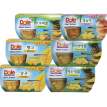 Dole 후룻볼 16개 100%과즙 속 한입크기 컵과일, 5.후룻볼 망고 4입4팩(총16개)