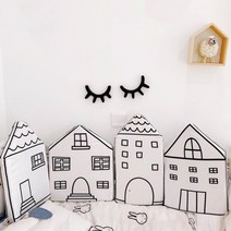 아기침대가드쿠션 이케아범퍼패드, 화이트