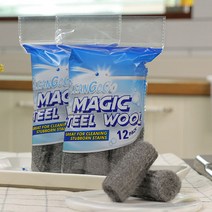 [제이엔에스디 홈쇼핑] 크린고고 매직 스틸울 초강력 다용도 수세미, 1세트[120포]