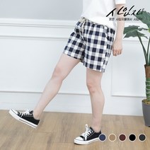 사입자mall [1+1] F5002 체크반바지