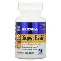 엔자이메디카 다이제스트 베이직 필수 효소 포뮬라 프로테아제 30캡슐, 30 Count, 1개, 30정