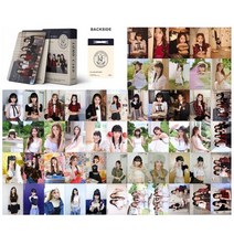 르세라핌포카 아이돌 르세라핌 굿즈 포토카드 김채원 홍은채 55pcs kpop le sserafim 2023 시즌 인사말 포토 카드 박스형 양면 lomo 카드 엽서 사쿠라 46, 55개, 5.4x8.5cm