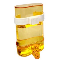 케이지 자동 조류 워터 피더 피더 잉어 케이지 액세서리 맑은 음식 음주자 용기 없음 엉망, 노란색