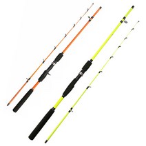 선상낚싯대 바다낚시 스피닝 베이트 릴대 1.6M-2.4M 루야, 2.4M, 형광