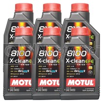 모튤 8100 엑스-클린 EFE 5W30-1L 6개 C2/C3 100%합성유 에스테르 엔진오일 가솔린 휘발유 경유 디젤, 5w30