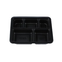 쿡앤락 5칸미니도시락용기, 50개_검정