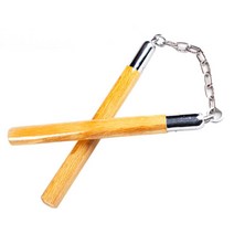 고급우드 스틸체인 가벼운쌍절곤 무술용품 촬영용 태권도소품 봉돌리기 호신용 봉술, 우드레드쌍절곤