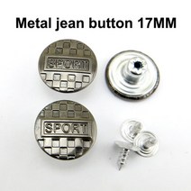 저스트인 혼합 금속 청바지 단추 바느질 의류 액세서리 장식 JMB-079 적합 17mm 30 개, [09] 8