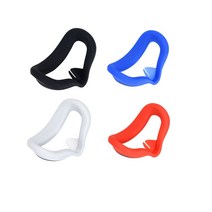 오큘러스 퀘스트2 VR 기기 악세서리 스트랩 오귤러스 악세사리 Oculus quest 2 vr 실리콘 마스크 커버 페이스 패드 vr 장치 보호용 아이 패드 액세서리, 04 Gray white