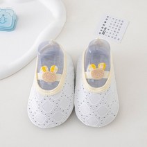 안전한 보행기 여아용 첫 워커 신발 0-6 개월 미끄럼 방지 양말 부츠 꽃 메쉬 유아용 귀여운 아기 여름, [02] Inner length 12.5cm, [05] Grey