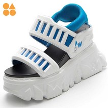 여름 스트랩 여성 운동화 키높이 샌들 통굽 여자