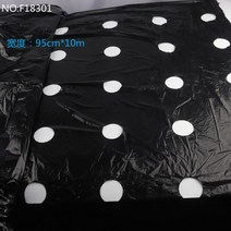 마늘부직포 마늘멀칭비닐95cm * 10m 0.03mm 5 구멍 정원 식물 성장 검은 필름 보호 커버 온실 잡초 제어 천, f18301 95cmx10m, 01 F18301 95cmX10m