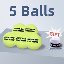 테니스 공 벽치기 연습공던롭 코칭 트레이닝 테니스 공 방수 특허 호주 오픈 공식 무압 공, 03 5 Balls