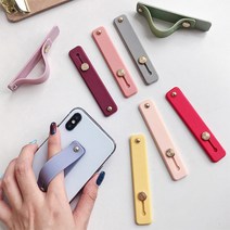 Heno 핑거 스트랩 그립톡 손목 줄 고리 손잡이 폰 스트랩 마그네틱 스트랩, 마그네틱스트랩, 레드