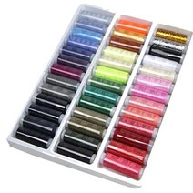 본s마켓_반짇고리 칼라재봉실 칼라 미싱용 바느질부자재 재봉용 수선 재봉틀_본s마켓, 39색실세트