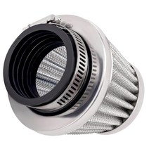 AHL 레드 42mm 창고 퍼포먼스 에어 필터 포드 / 150cc-250cc 오토바이 스쿠터 ATV 비포장 자전거(1개), silver_1 pc