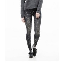 닥터데님 여자 컬러 스키니 데님 스판 청바지 - 키시 유즈드 마블 블랙