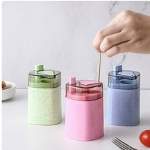 원터치 자동 이쑤시개 디스펜서 식당 고기집 요식업 업소 이쑤시개통 요지통 홀더 고급 케이스 꽂이 개업 선물 보관통 모던 가정용 핑크