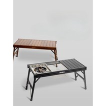 캠핑테이블 화로테이블 야외 접이식테이블 알루미늄 캠핑장비 캠핑 테이블, 빈티지 커피 테이블_흑화