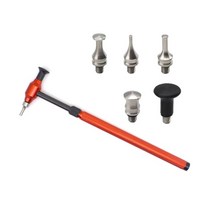 문콕복원셀프수리 자동차판금복원공구 자동차 덴트 수리 도구 길이 조절 가능 탄소 섬유 망치, 01 빨간, 01 빨간