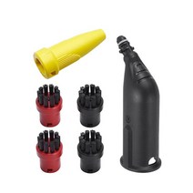 노 브랜드 KARCHER SC1 SC2 SC3 SC4 SC5 Easyfix용 증기 기관 강모 브러시 키트 나일론 브러시의 전원 노즐, 스팀 청소기 부품