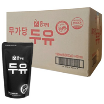총각네 무가당두유, 190ml, 80개
