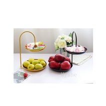 [Myshe]북유럽 과일 접시 디저트 케이크 스탠드 rr2 YanF718, 블랙