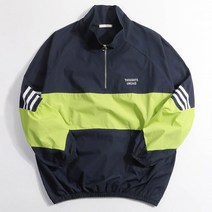 후앙스 오버핏 라인 배색 아노락 집업 TBJP-991