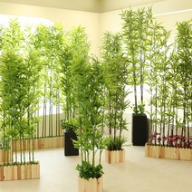 인조대나무 인테리어 파티션 조화나무 가림막 펜스 울타리, 09_추가구성-울타리화분 세로형 6구(대나무미포함)