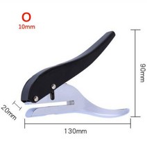 펀칭기 3공펀치 타공기 6공펀치 펀치니들 책철 제본3mm/6mm/8mm/10mm 원형 구멍 펀치 종이 ID 카드에 대 한, 04 10mm