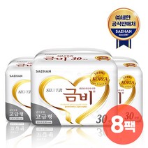 금비 속기저귀 실버 고급형 240매 (30매 x 8팩) 성인/환자/노인/어른 기저귀, 상세페이지 참조