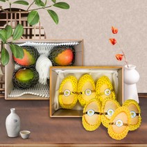 [선물용직수입] 망고 선물세트 프리미엄 과일 선물 애플 골드 태국 망고 세트 추석 명절, 2kg (애플망고)
