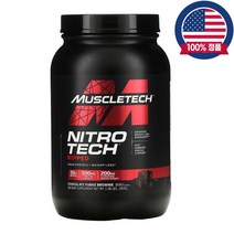 머슬테크 Muscletech Nitro Tech Ripped Ultimate Protein 니트로테크 초콜릿 퍼지 브라우니 907g, 1개