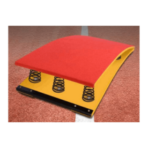 발구름판 높이뛰기 성인용 점프 스프링 운동 체조, 시니어형 쿼드 스프링 그린