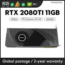 JIESHUO-RTX 2080TI 11GB 352bit GDDR6 NVIDIA RTX 20 시리즈 8 핀 RTX2080 TI 컴퓨터 그래픽 카드