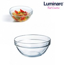 5호 루미낙 투명 유리 샐러드볼 믹싱볼 파스타볼 샐러드볼즈 SALADBOWL 소스볼 디저트볼 요거트볼 깊은, 단품
