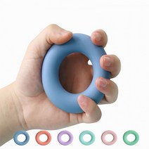 실리콘 도넛악력기 완력기 아귀힘 악력 맨몸 운동 홈트레이닝 홈트 팔씨름 데드리프트 훈련, 3단계(오렌지)