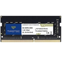 Timetec Hynix IC 8GB DDR4 SODIMM 인텔 NUC 키트/ 미니 PC/ HTPC/ 보드 2666MHz PC4-21300 비 ECC 언버퍼드 1.2V CL19 1, 16GB