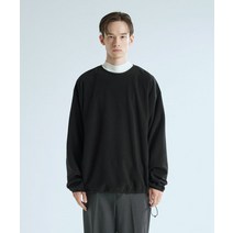 지플리시 플리스 맨투맨 블랙 MTM BK