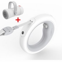 목줄 강아지하네스 패션 핸즈프리 개폐식 애완견 목줄 리드 워킹 트랙션 로프 충전식 야간 발광 호흡 빛, Grey Leash And Box-73822519