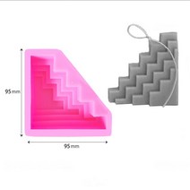 [캔들몰드] DIY 기하학적 모양 방향족 양초 금형 실리콘 에폭시 수지비누 홈 향초만들기, 씨 빅