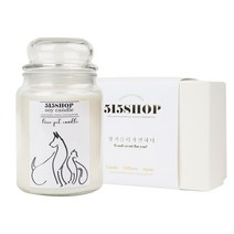 515샵 마조람 도그&캣 대용량 캔들, 마조람캣