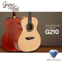[고퍼우드] 어쿠스틱기타 G210 OM바디 탑솔리드 통기타, 단품
