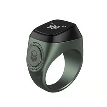 카운터기 숫자카운트 iQibla 두아와 1 Tasbih 스마트 링 이슬람교도 탈리 Tasbeeh 카운터 금속 5 시간 알, 03 18mm green