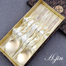 [라몽] H.jin 죽림산수 티타늄 수저세트 2인용 (A스타일) 국산 숟가락 2p + 젓가락 2p + 정품케이스, 1세트, 티타늄숟가락 2p + 티타늄젓가락 2p + 정품케이스