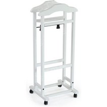 ARREDAMENTI ITALIA 2003 MIXER 침실용 옷걸이 (코트 구두 점퍼) 너도밤나무 원목 46 x 105 x 37cm 흰색, 하얀색